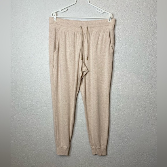 Lululemon Warm Down Jogger Soft Touch in Heathered Cashew 12 - Picture 2 of 10
